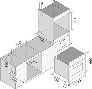 Духовой шкаф Ilve OV601GTPY/BK фото 3 в Екатеринбурге