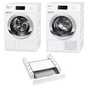 Miele ChromeEdition (стиральная машина WCR870WPS + сушильная машина TCR790WP + монтажный элемент WTV511) фото в Екатеринбурге
