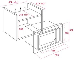 Встраиваемая микроволновая печь Teka ML 820 BIS WH WHITE фото 2 в Екатеринбурге