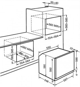 Духовой шкаф Smeg SC855PX-8 фото 2 в Екатеринбурге