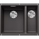 Мойка BLANCO SUBLINE 340/160-U Silgranit темная скала, чаша слева