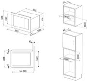 Встраиваемая микроволновая печь Smeg FMI025B3 фото 2 в Екатеринбурге