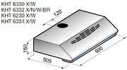Вытяжка Korting KHT 6230 W фото 2 в Екатеринбурге