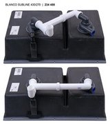 Мойка Blanco SUBLINE 430/270-U с отводной арматурой InFino® черный фото 3 в Екатеринбурге