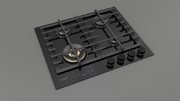 Газовая варочная панель Fulgor Milano FCLH 604 G T WK BK фото 2 в Екатеринбурге