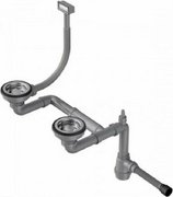 Арматура для полуторачашевых моек с круглым переливом Omoikiri WK-1.5-R-IN