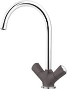 Смеситель Blanco Amona chrome/silgranit темная скала