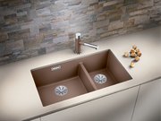 Мойка Бланко SUBLINE 430/270-U с отводной арматурой InFino® антрацит фото 2 в Екатеринбурге Мойка Blanco SUBLINE 430/270-U с отводной арматурой InFino® антрацит фото 2 в Екатеринбурге