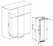 Винный шкаф Meyvel MV106-KST2 Узкий (Slim) фото 4 в Екатеринбурге