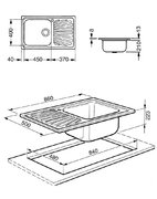 Мойка Smeg LGMR861 фото 3 в Екатеринбурге