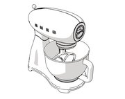 Планетарный миксер Smeg SMF02WHEU фото 3 в Екатеринбурге