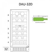 Винный шкаф Dunavox DAU-32.78DW фото 3 в Екатеринбурге