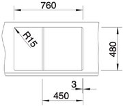 Мойка BLANCO METRA 45 S Silgranit антрацит фото 4 в Екатеринбурге Мойка BLANCO METRA 45 S Silgranit антрацит фото 4 в Екатеринбурге
