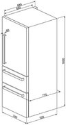 Холодильник SMEG FT41BXE фото 3 в Екатеринбурге