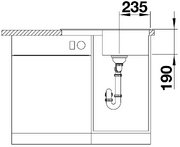 Мойка BLANCO ZIA 45 S Compact Silgranit антрацит фото 4 в Екатеринбурге Мойка BLANCO ZIA 45 S Compact Silgranit антрацит фото 4 в Екатеринбурге