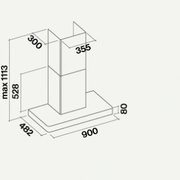 Вытяжка Falmec Stilo 90 inox wall (NRS) фото 2 в Екатеринбурге