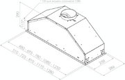 Встраиваемая вытяжка Pando GTI/510 NEGRO V.1050 ECO SEC PLUS фото 2 в Екатеринбурге