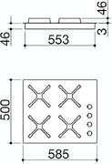 Газовая варочная панель Barazza 1PSPT64 фото 3 в Екатеринбурге
