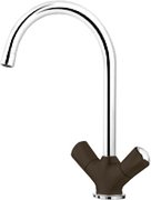 Смеситель Blanco Amona chrome/silgranit кофе