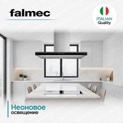 Вытяжка Falmec Luce 90 Glass Black wall фото 4 в Екатеринбурге