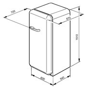 Холодильник Smeg CVB20RO фото 4 в Екатеринбурге