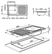 Мойка Smeg LX861S-2 фото 2 в Екатеринбурге