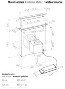 Встраиваемая в столешницу вытяжка Pando E-320/120 INOX V.950 SEC фото 3 в Екатеринбурге