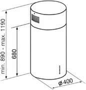 Вытяжка Korting KHA 4970 X Cylinder фото 4 в Екатеринбурге