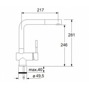 Смеситель Franke Joruri 390-1 оникс фото 3 в Екатеринбурге