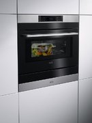 Духовой шкаф с СВЧ CombiQuick AEG KMK768080M фото 2 в Екатеринбурге