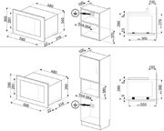 Встраиваемая микроволновая печь Smeg FMI120B3 фото 3 в Екатеринбурге