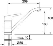 Смеситель Franke 750 хром фото 3 в Екатеринбурге