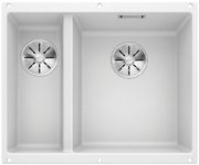 Мойка Blanco SUBLINE 340/160-U SILGRANIT белый клапан-автомат InFino 523562 фото в Екатеринбурге