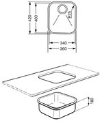 Мойка Smeg UM40 фото 2 в Екатеринбурге