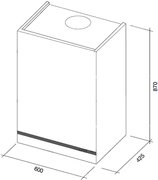 Вытяжка Falmec Vision 60 ix (800) ECP без TV фото 3 в Екатеринбурге