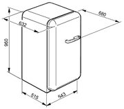 Холодильник Smeg FAB10LO фото 4 в Екатеринбурге
