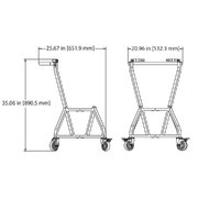 Подставка мобильная с рукоятью для гриля L Big Green Egg фото 4 в Екатеринбурге