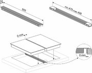 Соединительная планка для встраиваемых варочных панелей Smeg LGCN фото 2 в Екатеринбурге