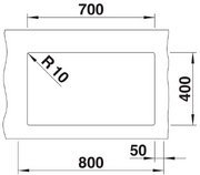 Мойка Blanco ROTAN 700-U Silgranit антрацит фото 4 в Екатеринбурге