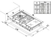 Газо-электрическая панель Bertazzoni PM36 3 I0 X фото 4 в Екатеринбурге