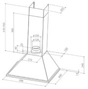 Вытяжка Faber SYNTHESIS HIP W A60 PB фото 2 в Екатеринбурге