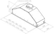 Встраиваемая вытяжка Pando GTI/510 IX V1050 ECO SEC PLUS фото 4 в Екатеринбурге