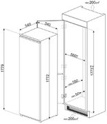 Встраиваемый холодильник Smeg S8L1721F фото 2 в Екатеринбурге
