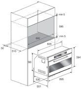 Духовой шкаф Fulgor Milano FCO 9613 TM 2F X фото 4 в Екатеринбурге