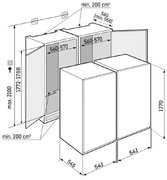 Встраиваемый холодильник Liebherr IXRFS 5125 (SIFNSe 5128 + IRBSd 5120) фото 4 в Екатеринбурге