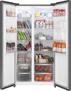 Отдельностоящий холодильник с инвертором и подачей воды Weissgauff WSBS 590 Inverter NoFrost Water Dispenser Grey фото 3 в Екатеринбурге