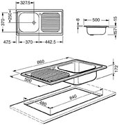 Мойка Smeg LX861D-2 фото 2 в Екатеринбурге