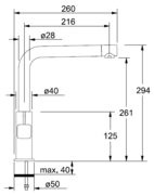 Смеситель Franke 260 хром фото 2 в Екатеринбурге