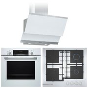 Bosch (варочная панель PNP6B2B92R + духовой шкаф HBF534EW0R + вытяжка DWK065G20T)