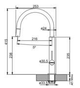 Смеситель Franke Evos хром/черный фото 4 в Екатеринбурге